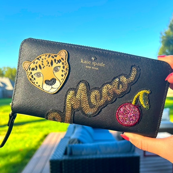Kate Spade Leopard Neda Long Wallet - Picture 1 of 12